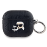 Karl Lagerfeld PU Embossed Karl and Choupette Heads Case for Apple AirPods 3
