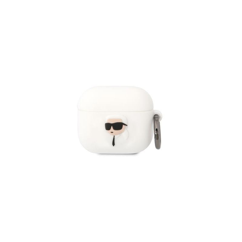 Karl Lagerfeld 3D Logo NFT Karl Head Silicone Case for Apple AirPods 3