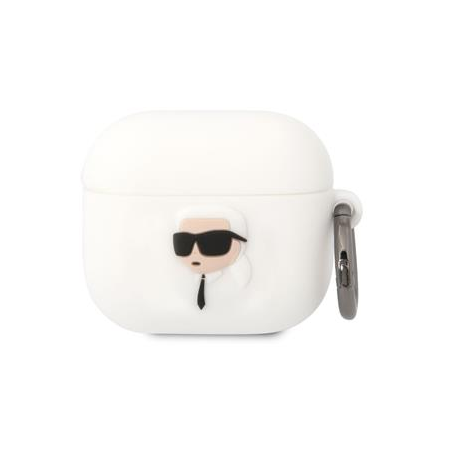 Karl Lagerfeld 3D Logo NFT Karl Head Silicone Case for Apple AirPods 3