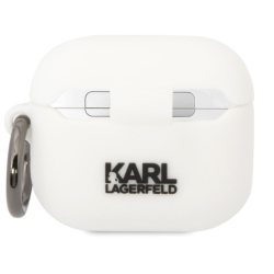 Karl Lagerfeld 3D Logo NFT Karl Head Silicone Case for Apple AirPods 3