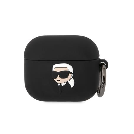 Karl Lagerfeld 3D Logo NFT Karl Head Silicone Case for Apple AirPods 3