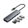 Baseus Baseus UltraJoy Lite 4in1 Hub USB-A to USB 3.0