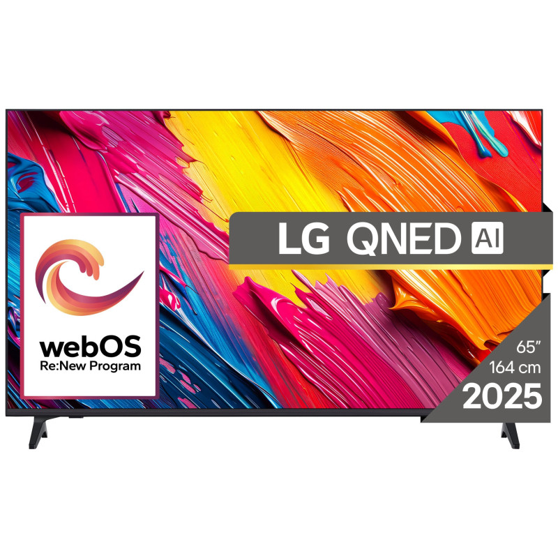 LG QNED AI 65QNED70A6A televizorius 165,1 cm (65") 4K Ultra HD Smart TV „Wi-Fi“ Juoda