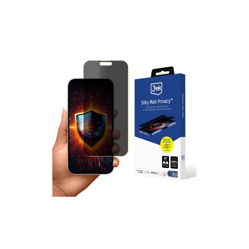 3MK Silky Matt Privacy Protective Film for Apple iPhone 17 Air