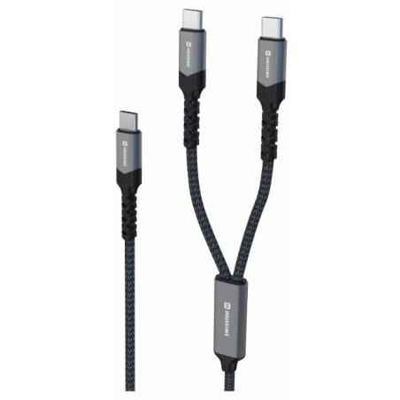 Swissten 2in1 Charging USB-C / 2x USB-C Cable 100W 1.5m