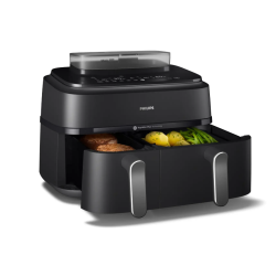 Philips NA551/00 Hot air fryer with two baskets
