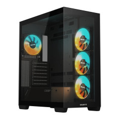 GIGABYTE C500 PANORAMIC STEALTH „Midi Tower“ Juoda