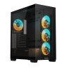 GIGABYTE C500 PANORAMIC STEALTH „Midi Tower“ Juoda