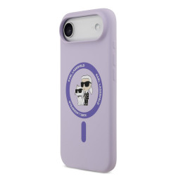 Karl Lagerfeld Liquid Silicone Karl and Choupette MagSafe Case for Apple iPhone 17 Air