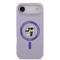 Karl Lagerfeld Liquid Silicone Karl and Choupette MagSafe Case for Apple iPhone 17 Air