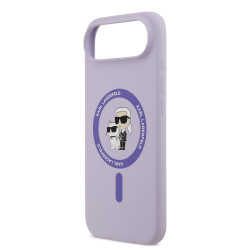 Karl Lagerfeld Liquid Silicone Karl and Choupette MagSafe Case for Apple iPhone 17 Air