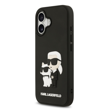 Karl Lagerfeld 3D Rubber Double Heads Case for Apple iPhone 17