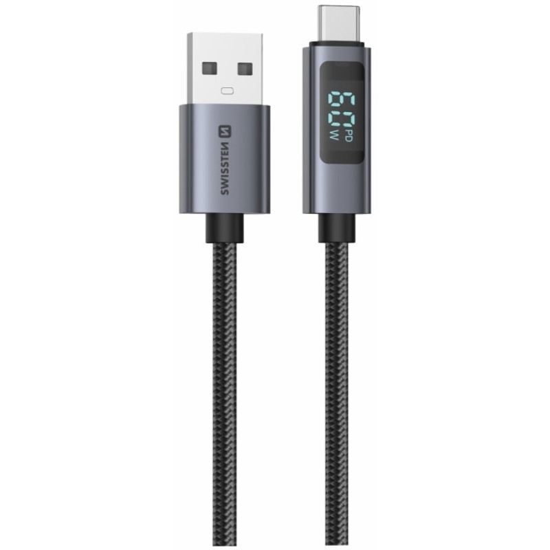 Swissten LCD Cable USB - USB-C 1m