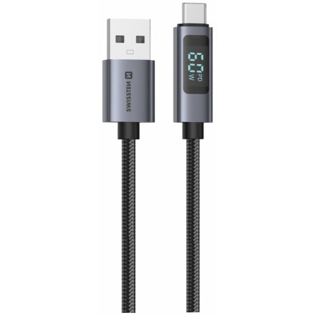 Swissten LCD Cable USB - USB-C 1m