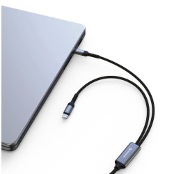 Swissten Textile 2in1 USB-C / Lighting Cable 100W 1.5m