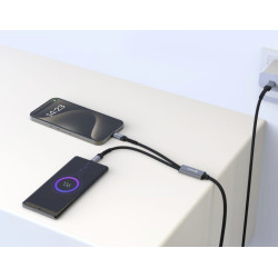 Swissten Textile 2in1 USB-C / Lighting Cable 100W 1.5m
