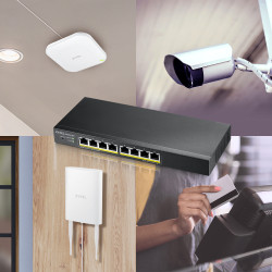 Zyxel GS1915-8 Valdomas L2 Gigabit Ethernet (10/100/1000) Juoda