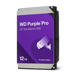 Western Digital Purple Pro Hard Drive HDD / 12 TB / 3.5" / 7200 RPM / 512 MB / 265MB/s