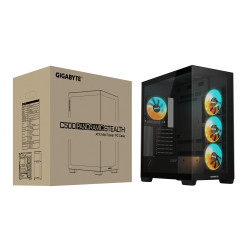 GIGABYTE C500 PANORAMIC STEALTH „Midi Tower“ Juoda