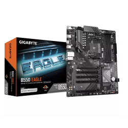 Gigabyte B550 EAGLE Motherboard AMD Ryzen 5000 G-Series CPUs /  10+3+1 Phases VRM / 3200MHz DDR4 / 1xPCIe 4.0 + 1xPCIe 3.0 M.2 /