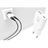 Swissten Slim Travel GaN USB-C / USB Charger 30W