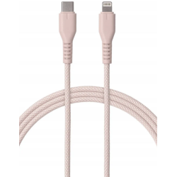 Qualo QKN-CL-16 Cable USB-C - Lightning 12W / 1.5m / pink