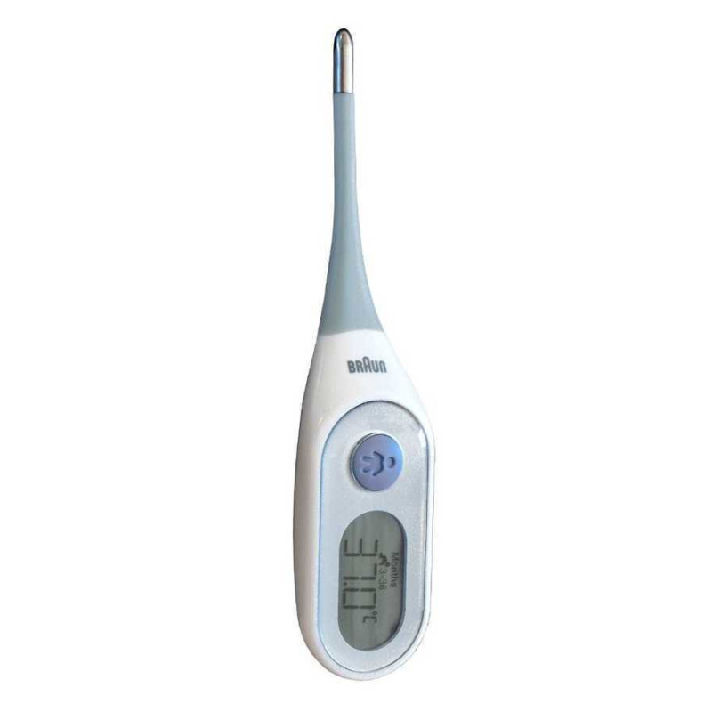 Braun PRT2000 skaitmeninis kūno termometras Kontaktinis Mėlyna, Balta Pažastis