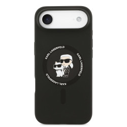 Karl Lagerfeld Liquid Silicone Karl and Choupette MagSafe Case for Apple iPhone 17 Air