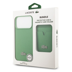 Lacoste Iconic Petit Pique MagSafe Case + Wallet for Apple iPhone 17 Pro Max
