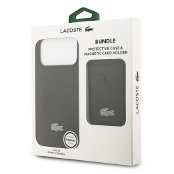 Lacoste Iconic Petit Pique MagSafe Case + Wallet for Apple iPhone 17 Pro Max