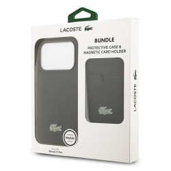 Lacoste Iconic Petit Pique MagSafe Case + Wallet for Apple iPhone 17 Pro
