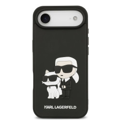 Karl Lagerfeld 3D Rubber Karl and Choupette Case for Apple iPhone 17 Air