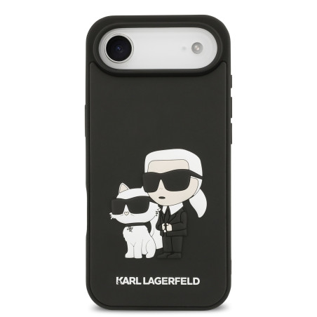 Karl Lagerfeld 3D Rubber Karl and Choupette Case for Apple iPhone 17 Air