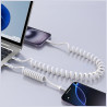 4smarts USB-C Spiral Data and Charging Cable 1.35m / 240W / White