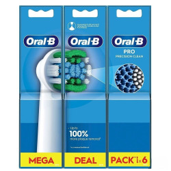 BRAUN PrecisionClean EB 20RX-6 Toothbrush heads for adults