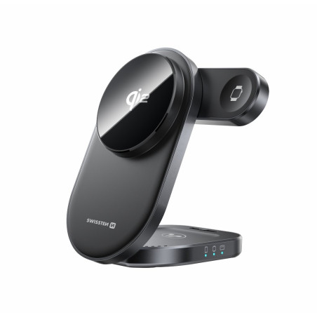 Swissten MagBase 3in1 Foldable Wireless Qi2 Charger (MagSafe compatible)