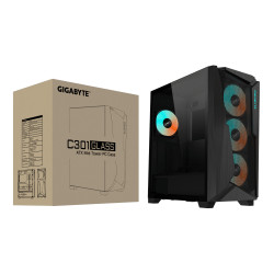 GIGABYTE C301 GLASS „Midi Tower“ Juoda