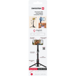 Swissten Bluetooth Selfie Stick Tripod (compatible with MagSafe)