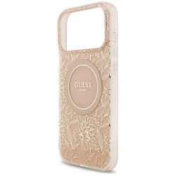 Guess IML Flowers Electro Pearl Strap MagSafe Case for Apple iPhone 17 Pro Max