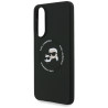 Karl Lagerfeld Silicone Double Heads and Circle MagSafe Case for Samsung Galaxy S25 Edge