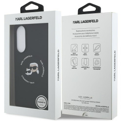 Karl Lagerfeld Silicone Double Heads and Circle MagSafe Case for Samsung Galaxy S25 Edge