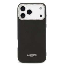 Lacoste PU Leather Champs Elysees MagSafe Case for Apple iPhone 17 Pro Max