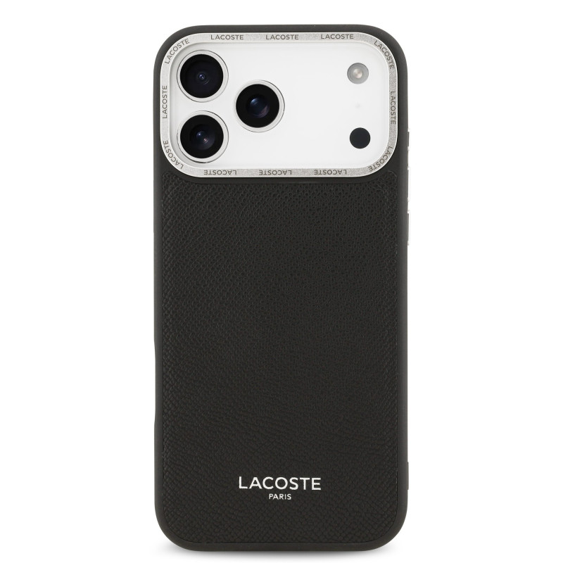 Lacoste PU Leather Champs Elysees MagSafe Case for Apple iPhone 17 Pro Max