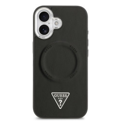 Guess PU Leather Triangle Logo MagSafe Case for Apple iPhone 17
