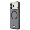 Lacoste PC/TPU Frosted Finish Gold Logo MagSafe Case for Apple iPhone 17 Pro Max