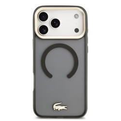 Lacoste PC/TPU Frosted Finish Gold Logo MagSafe Case for Apple iPhone 17 Pro Max