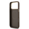 Guess PU Leather 4G Gold Frame MagSafe Case for Apple iPhone 17 Pro Max