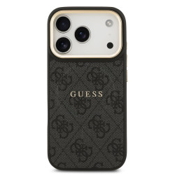 Guess PU Leather 4G Gold Frame MagSafe Case Чехол для Apple iPhone 17 Pro