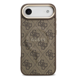 Guess PU Leather 4G Gold Frame MagSafe Case for Apple iPhone 17 Air
