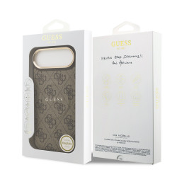 Guess PU Leather 4G Gold Frame MagSafe Case for Apple iPhone 17 Air